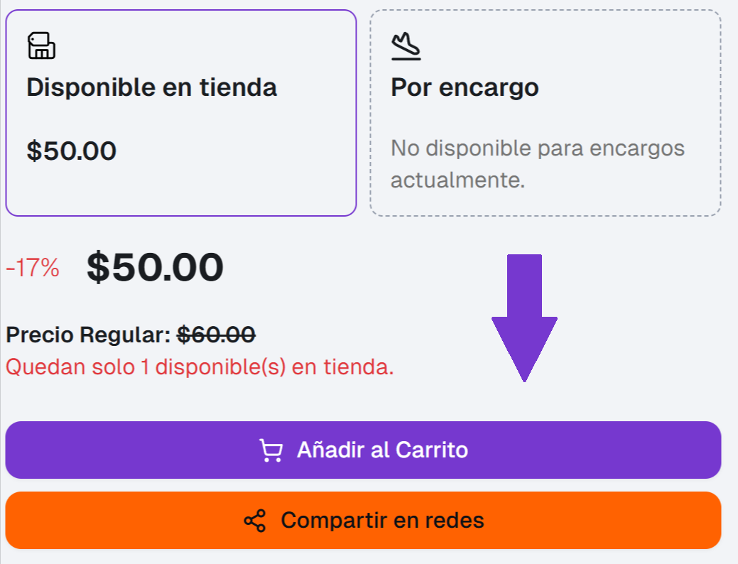 Agregar producto al carrito