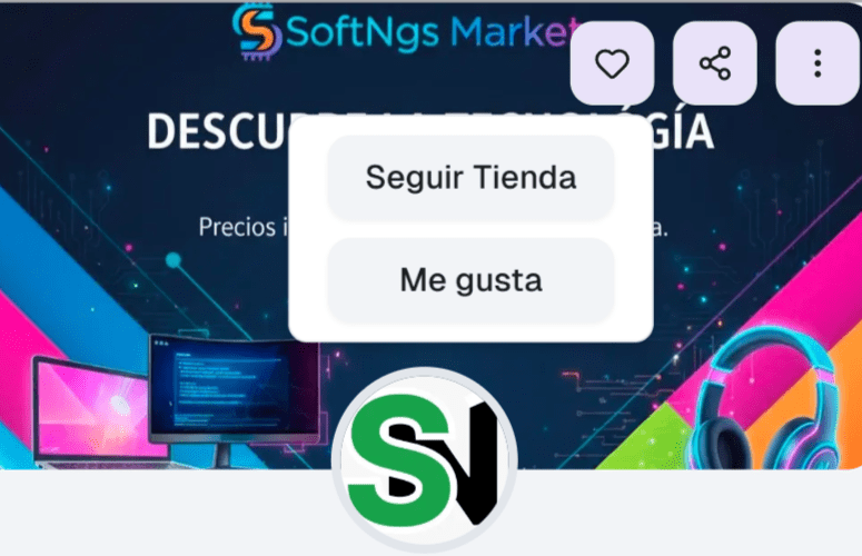 Botón seguir tienda